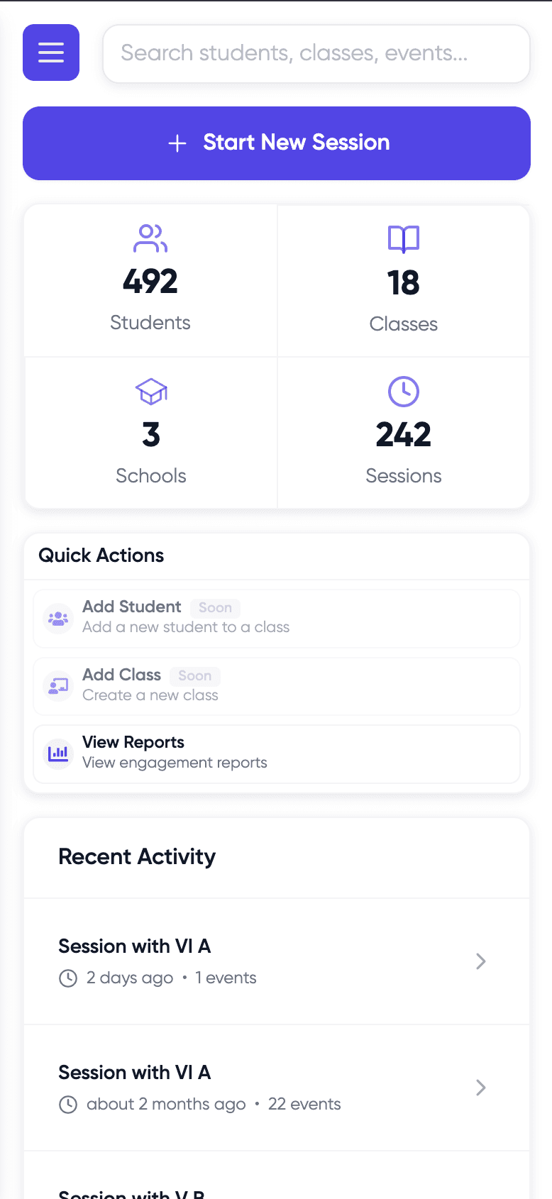 ClassMap mobile - Quick moment capture